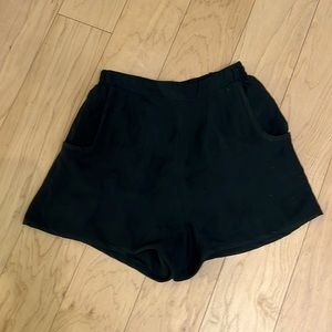 Black Silk Shorts